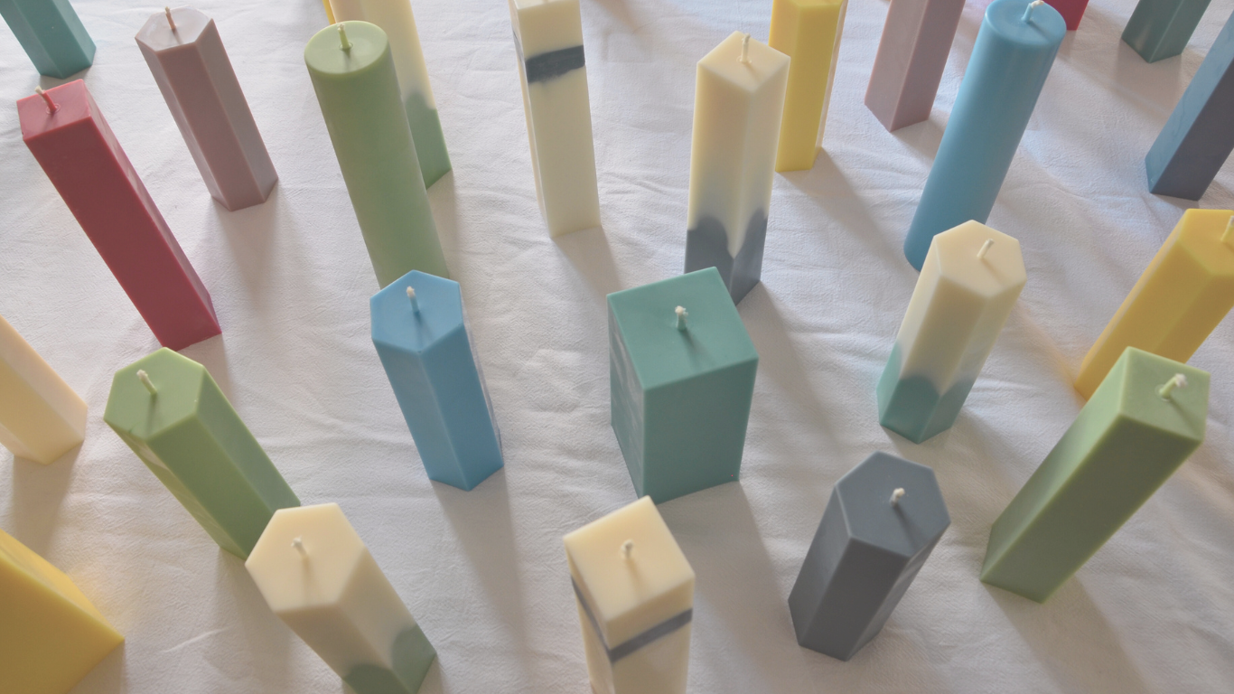 Détail de Bougie coloré